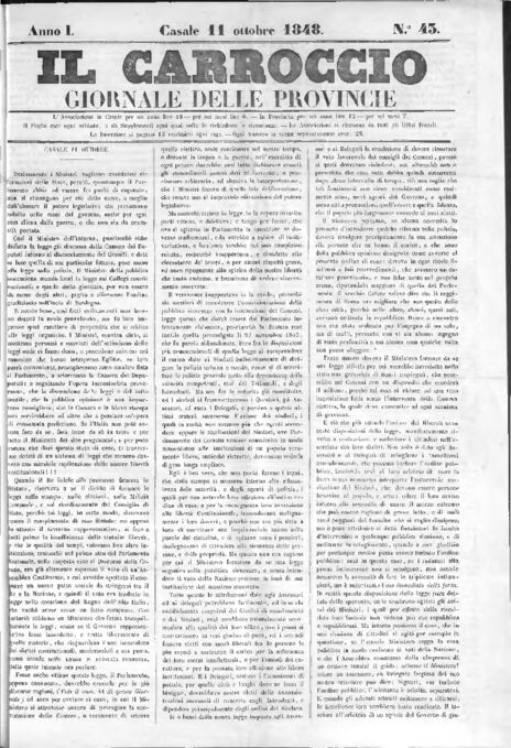 Il Carroccio - Edizione 43 del 11/10/1848